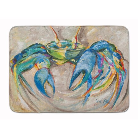 Carolines Treasures Blue Crab Machine Washable Memory Foam Mat JMK1089RUG